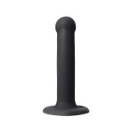 Черный фаллос на присоске Silicone Bendable Dildo S - 17 см