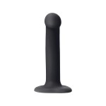 Черный фаллос на присоске Silicone Bendable Dildo S - 17 см
