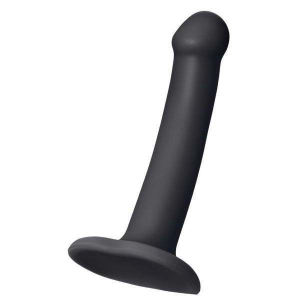 Черный фаллос на присоске Silicone Bendable Dildo S - 17 см