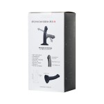 Черный фаллос на присоске Silicone Bendable Dildo S - 17 см