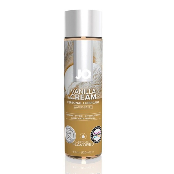 Лубрикант на водной основе с ароматом ванили JO Flavored Vanilla H2O - 120 мл