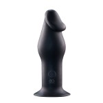 Черный анальный вибромассажер 5INCH RECHARGEABLE BUTTPLUG - 12,7 см