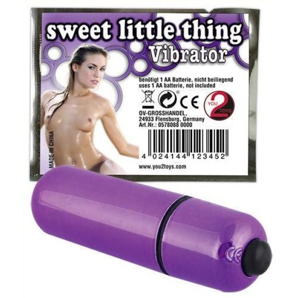 Фиолетовая вибропуля Sweet Little Thing - 7 см
