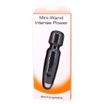 Черный мини-вибромассажер MINI WAND INTENSE POWER - 13,5 см
