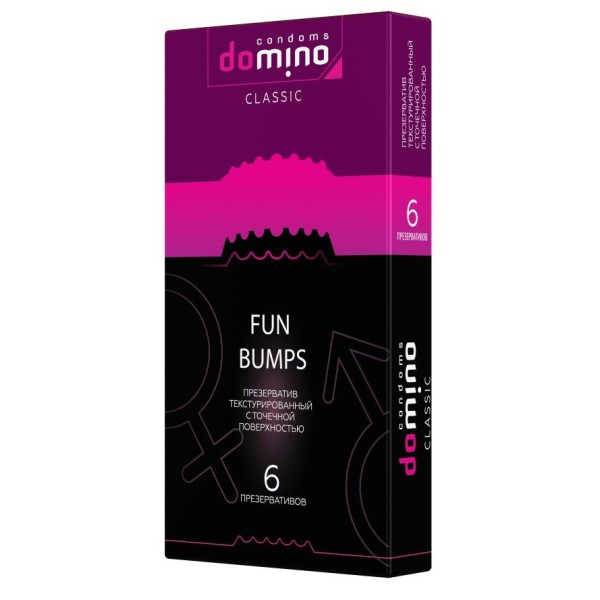 Текстурированные презервативы DOMINO Classic Fun Bumps - 6 шт