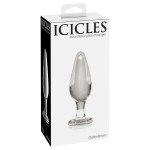 Стеклянный анальный стимулятор Icicles №26 - 11,8 см