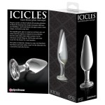 Стеклянный анальный стимулятор Icicles №26 - 11,8 см