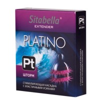 Стимулирующая насадка со спиралью из усиков Platino Шторм Стимулирующая насадка со спиралью из усиков Platino Шторм