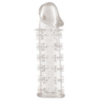 Гелевая прозрачная насадка с шипами - 12 см. Гелевая прозрачная насадка с шипами - 12 см.