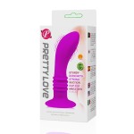 Анальный вибростимулятор Booty Passion на присоске - 12 см