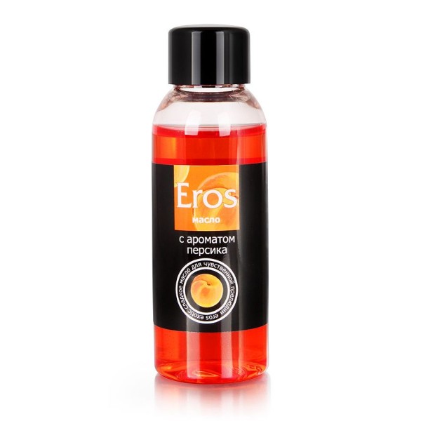 Массажное масло Eros exotic с ароматом персика - 50 мл