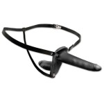 Женский страпон с вагинальной пробкой Double Penetrix Strap-on - 15 см