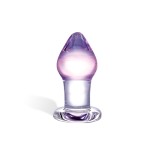 Классическая анальная пробка Amethyst Rain Small - 8 см