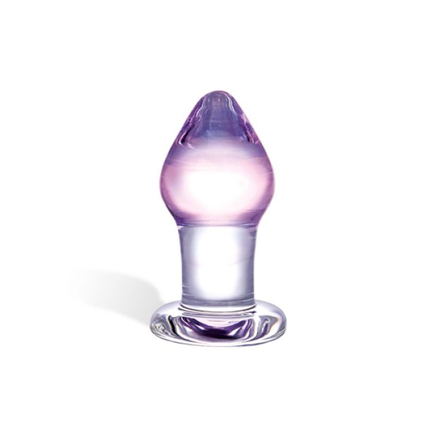 Классическая анальная пробка Amethyst Rain Small - 8 см