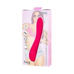 Розовый нереалистичный вибратор JOS Twig - 20,5 см