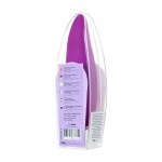 Фиолетовый клиторальный стимулятор с ресничками JOS ALICIA - 15,5 см