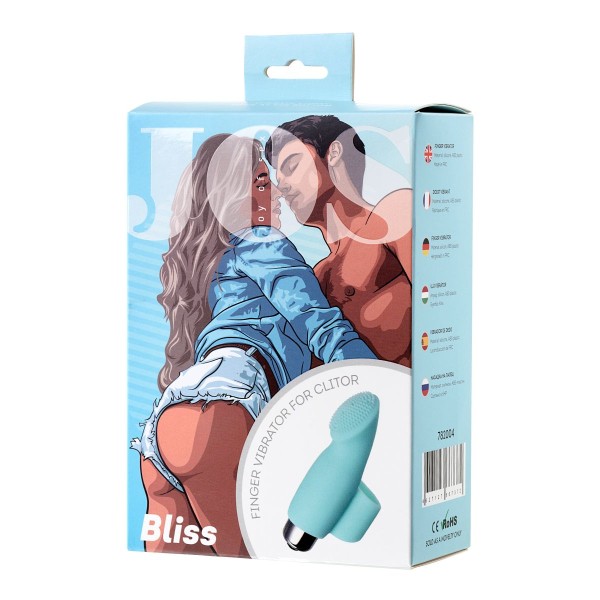 Мятная вибронасадка на палец для клиторальной стимуляции JOS BLISS - 9 см