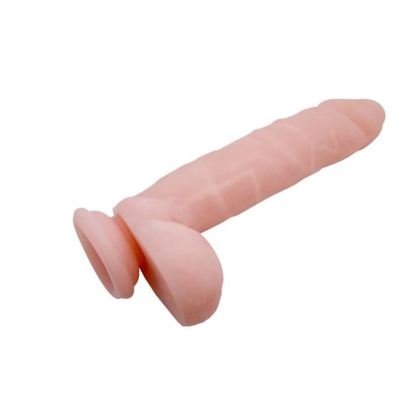 Телесный фаллоимитатор с присоской Super Dildo - 21 см