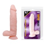 Телесный фаллоимитатор с присоской Super Dildo - 21 см