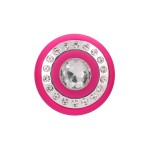 Розовый классический вибромассажер Jewel - 19,5 см