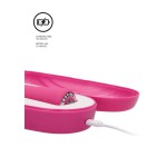 Розовый классический вибромассажер Jewel - 19,5 см