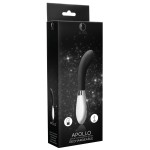 Черный вибратор для точки G Apollo - 21 см