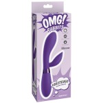 Фиолетовый вибратор-кролик #bestever Silicone Vibrator - 21,2 см