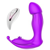 Фиолетовый вибратор WaveGod с пультом ДУ Фиолетовый вибратор WaveGod с пультом ДУ