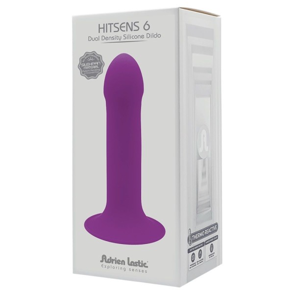 Фиолетовый дилдо на присоске  Hitsens 6 - 13,5 см