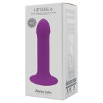 Фиолетовый дилдо на присоске  Hitsens 6 - 13,5 см