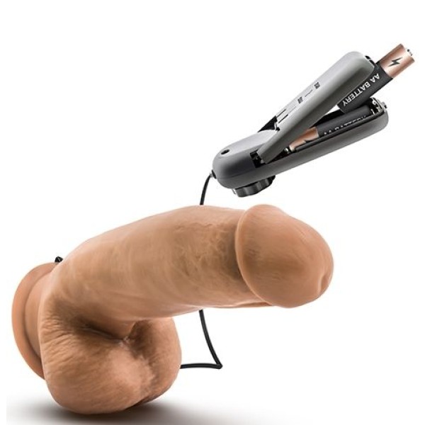 Смуглый вибратор MMA Fighter - 17,8 см 