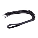 Чёрная кожаная плеть Pleasure Whip - 72 см