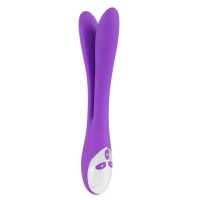 Фиолетовый сдвоенный вибратор Bendable Double Vibrator - 24,3 см. Фиолетовый сдвоенный вибратор Bendable Double Vibrator - 24,3 см.