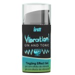 Жидкий интимный гель с эффектом вибрации Vibration! Gin   Tonic - 15 мл