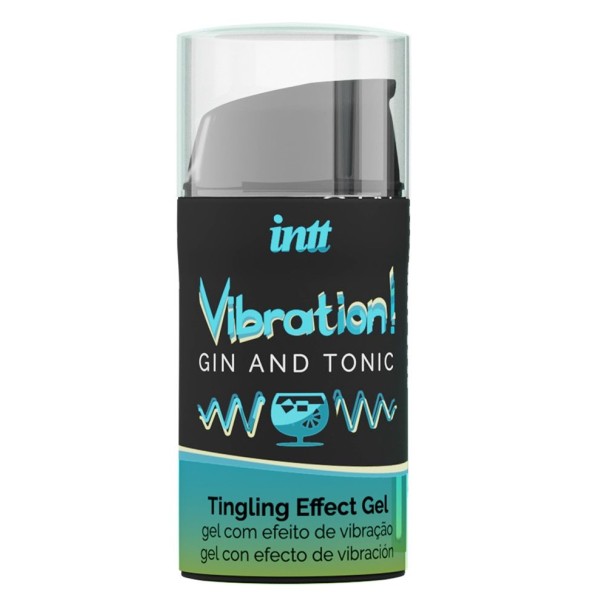 Жидкий интимный гель с эффектом вибрации Vibration! Gin   Tonic - 15 мл