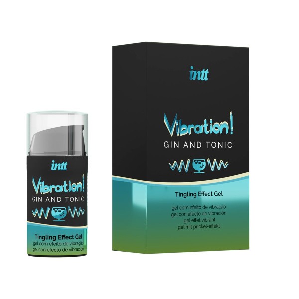 Жидкий интимный гель с эффектом вибрации Vibration! Gin   Tonic - 15 мл