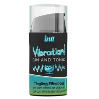 Жидкий интимный гель с эффектом вибрации Vibration! Gin Tonic - 15 мл.