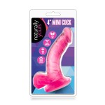 Розовый фаллоимитатор на присоске NATURALLY YOURS 4INCH MINI - 12 см