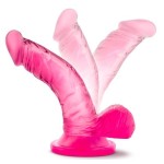 Розовый фаллоимитатор на присоске NATURALLY YOURS 4INCH MINI - 12 см