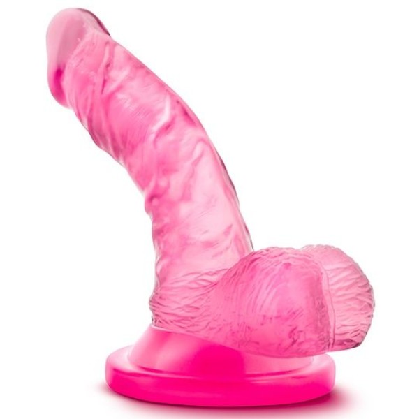 Розовый фаллоимитатор на присоске NATURALLY YOURS 4INCH MINI - 12 см