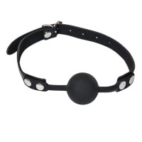 Черный силиконовый кляп-шар Dolce Vita Черный силиконовый кляп-шар Dolce Vita