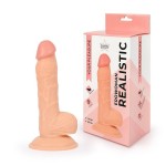 Реалистичный фаллоимитатор Erowoman телесного цвета - 18 см