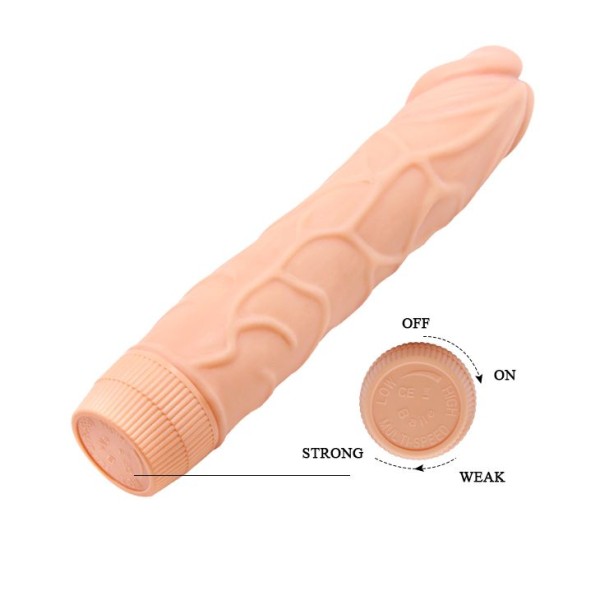 Телесный вибратор-реалистик Barbara - 22,5 см