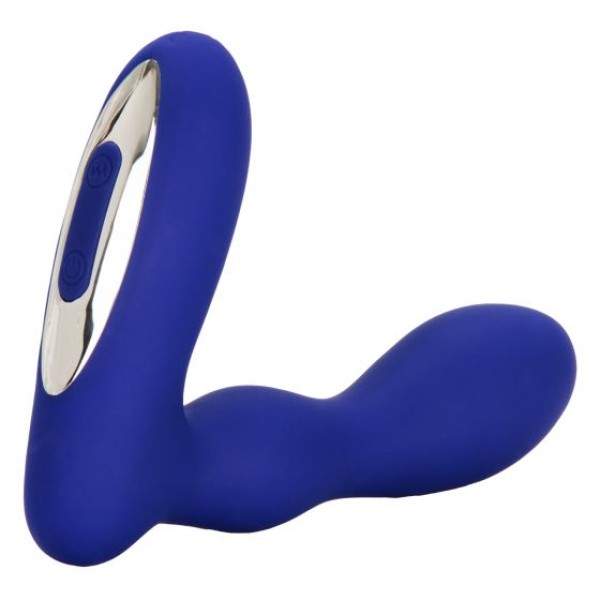 Синий анальный вибратор Eclipse Pleasure Probe - 13,25 см