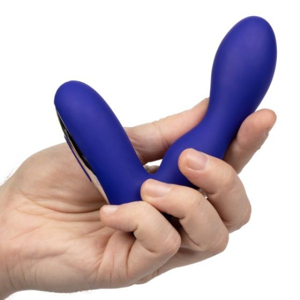 Синий анальный вибратор Eclipse Pleasure Probe - 13,25 см