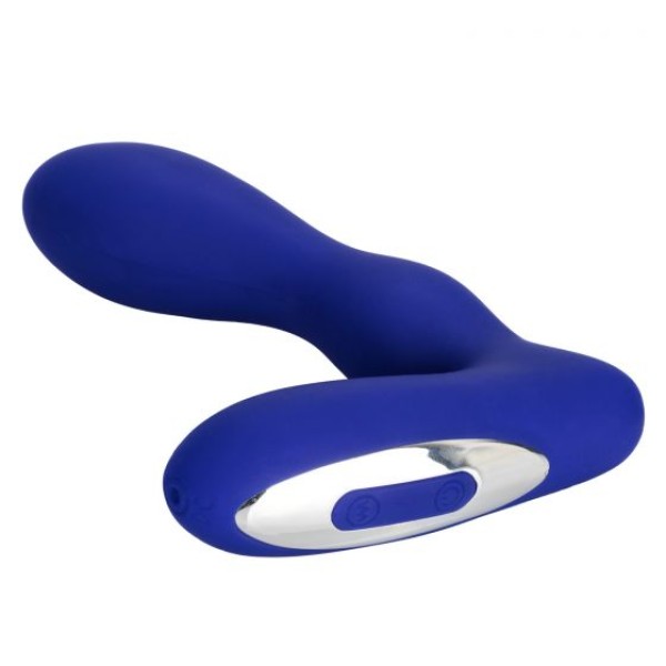 Синий анальный вибратор Eclipse Pleasure Probe - 13,25 см