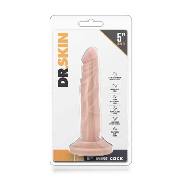 Телесный фаллоимитатор-реалистик 5 Inch Mini Cock на присоске - 14,6 см
