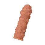 Телесная насадка на фаллос с крупными бугорками Extreme Sleeve 011 S-size - 12,7 см