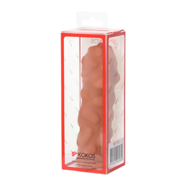 Телесная насадка на фаллос с крупными бугорками Extreme Sleeve 011 S-size - 12,7 см