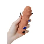 Телесная насадка на фаллос с крупными бугорками Extreme Sleeve 011 S-size - 12,7 см